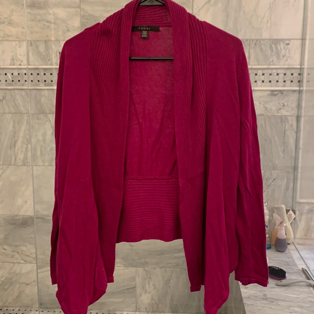 Fuchsia cardigan
